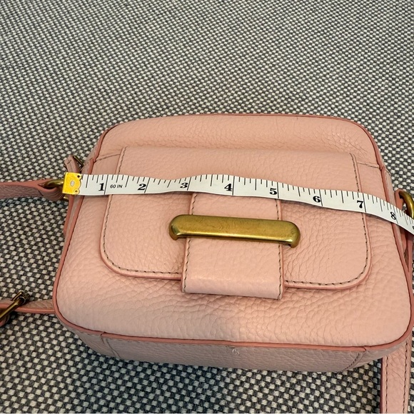 Fossil Pink Pebble Leather Crossbody Bag Purse - Picture 9 of 12